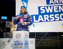 Slalom begins with Anna Swenn-Larsson